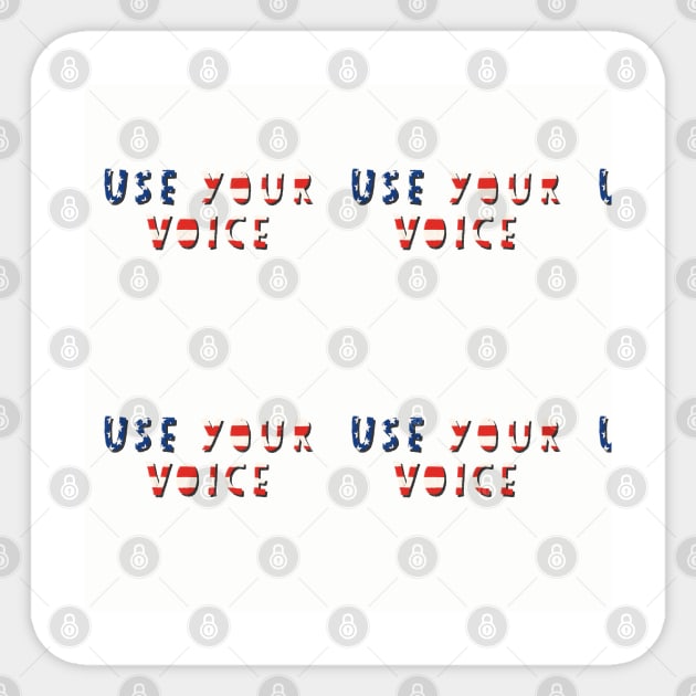 Use Your Voice USA Sticker by Sandra Hutter Designs